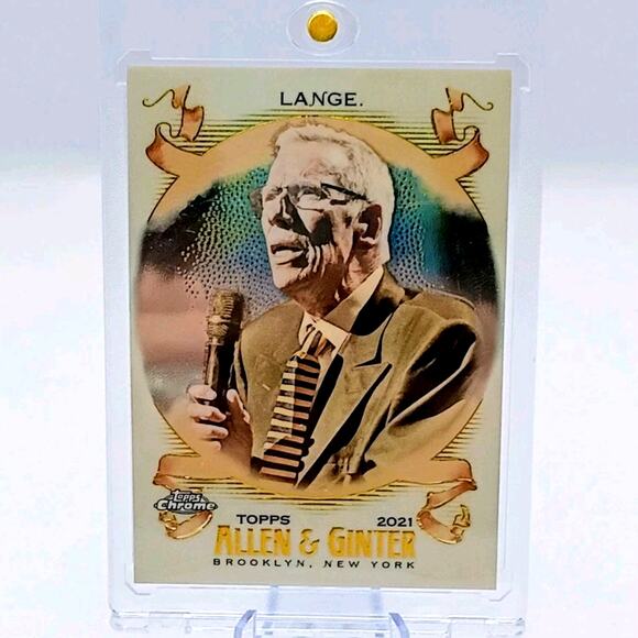 2021 Topps Chrome Allen And Ginter Celebrity #270 Mike Lange - Picture 4 of 6